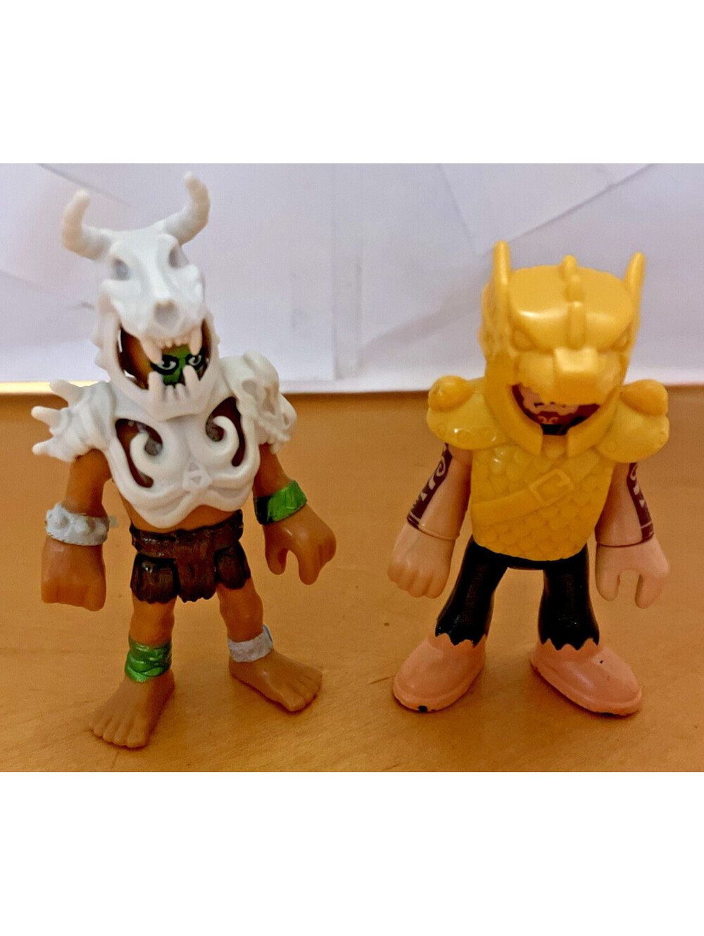 Fisher-Price Imaginext Prehistoric Caveman Warrior Figures Lot of 2 Vintage Dino